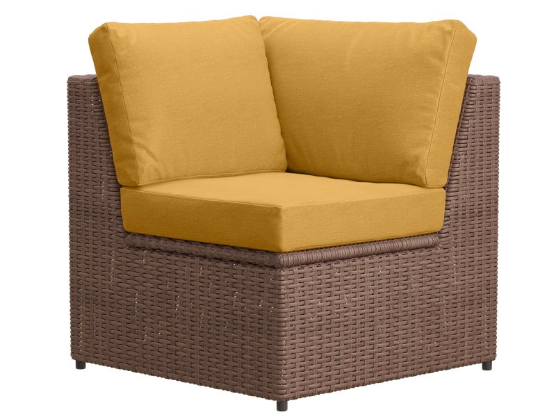 Угловое кресло Брайт-B Textile Yellow